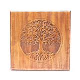 Table d’Appoint Arbre de vie en Bois d’Acacia
