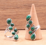 Bague Souffle du Renouveau Malachite & Argent 925 – Transformation & Guérison