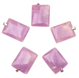 Pendentif Claris – Améthyste AA, Pierre Plate Rectangle