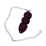 Pendule Egyptien en Jaspe Rouge