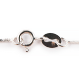 Linéa Céleste Long Chain – Semi-Twisted Venetian Link in 925 Silver (55 cm)