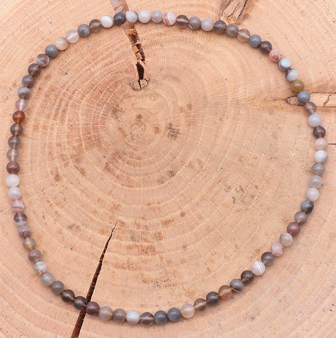Collier en agate du botswana - Univers Tibet