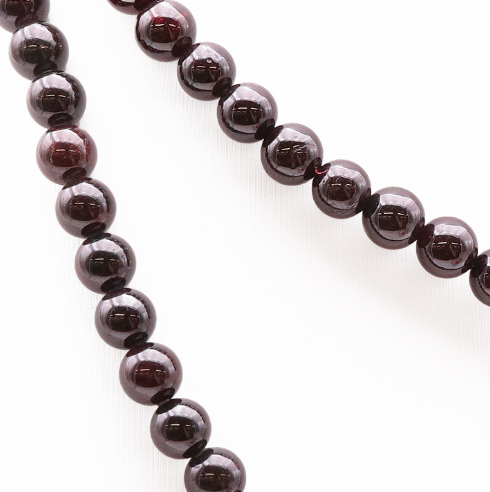 collier boules grenat - univers tibet