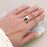Anillo Vela de Claridad Aguamarina y Plata 925 – Calma y Expresión