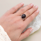 Anillo Vela de Claridad Aguamarina y Plata 925 – Calma y Expresión