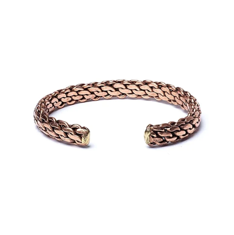 Bracelet Jonc Tressé en Cuivre