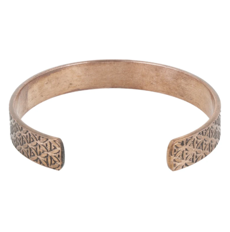 Bracelet Magnétique en Cuivre Motif Fleur de Vie – 1098 Gauss