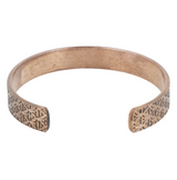 Bracelet Magnétique en Cuivre Motif Fleur de Vie – 1098 Gauss