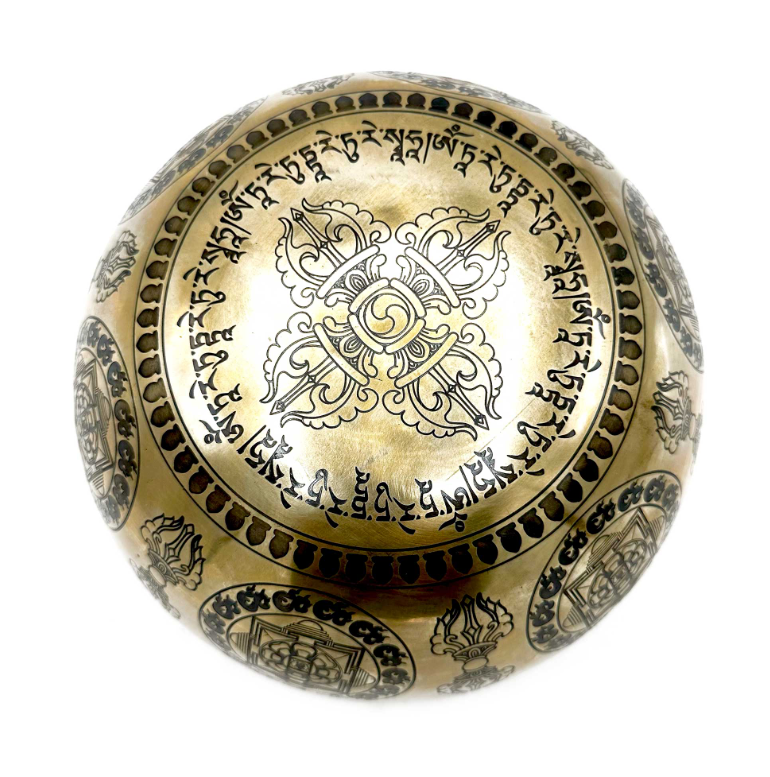 Bol Chantant Tibétain Bouddha Arbre Bodhi 16 cm