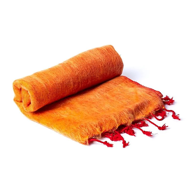 Orange Meditation Shawl