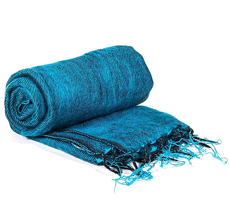 Water Blue Meditation Shawl