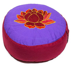Purple and Red Lotus Flower Meditation Cushion