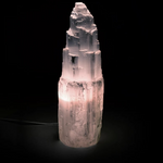 Lampe en Selenite- Univers Tibet 