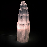 Lampe en Selenite- Univers Tibet 
