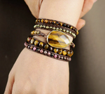 Bracelet Wrap - Oeil-de-Tigre