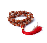 Mala of Moonstone, Black Rudraksha - Gothic Antre