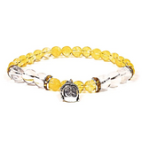 Armband aus Citrin, Kristall, Berg-Buddha - Tibetwelt