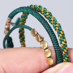 Bracelets Bouddhistes Perles de Cuivre - Vert
