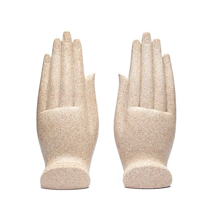 Statue Namasté Mudra Mains avec Bouddha
