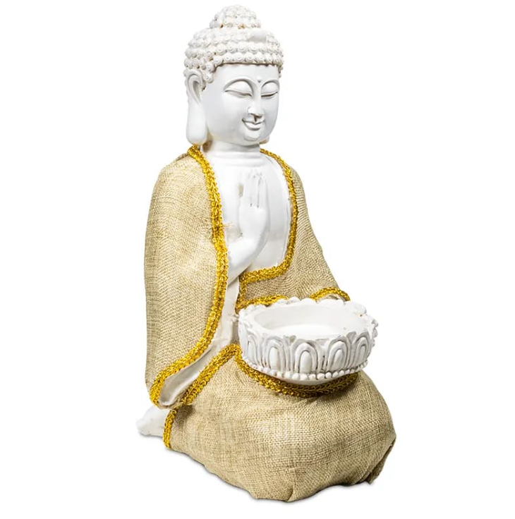 Statue-bougeoir Bouddha de la Paix