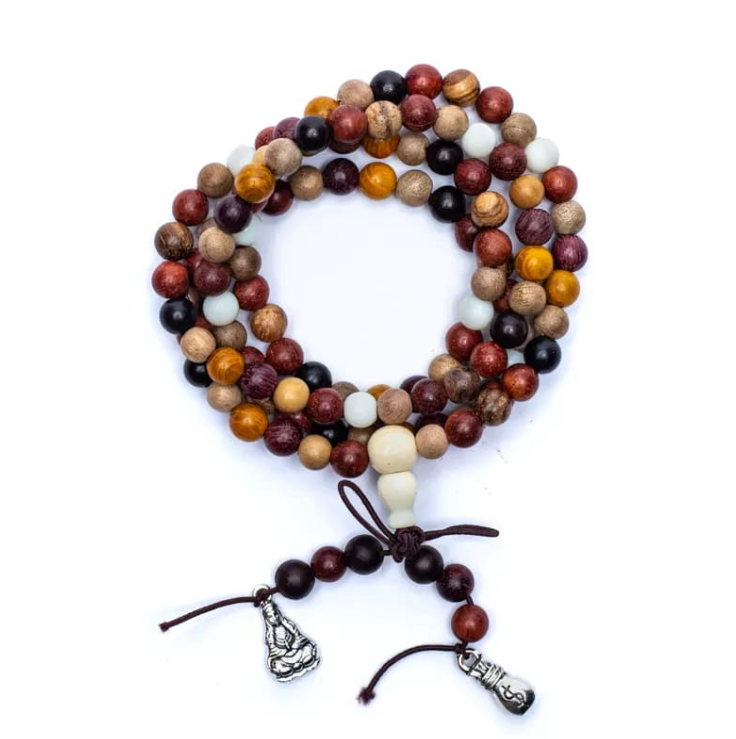 Mala 4 Wood: Rosewood, Wenge, Ebony and Pearwood