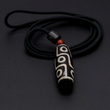 Collier Agate Dzi 9 Yeux
