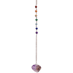 Pendule Améthyste Châinette 7 Chakras
