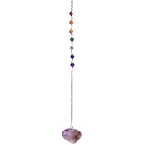 Pendule Améthyste Châinette 7 Chakras