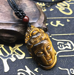 Pendentif Bouddha en Oeil de Tigre