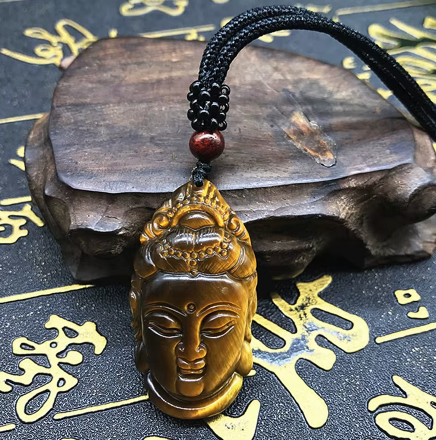 Pendentif Bouddha en Oeil de Tigre