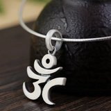 Pendentif Bouddhiste Om Argent 925