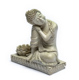 statue bougeoir bouddha serein et relaxant - univers tibet