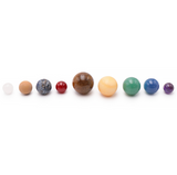 Natural Stone Planet Spheres Set – 9 Minerals | Grade A