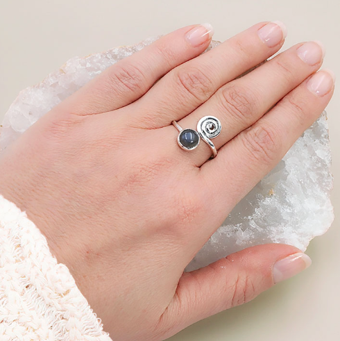 Schutzspirale Ring AA & 925er Silber