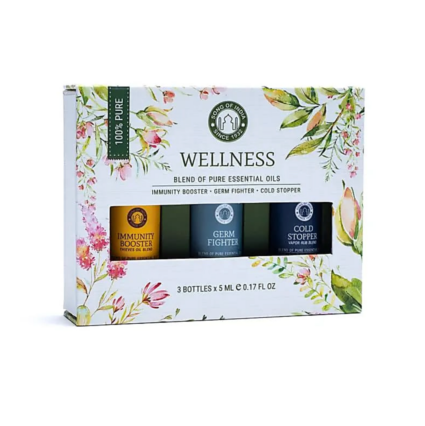 Caja de aceites esenciales Song of India – Colección Wellness - Mundo Tibet