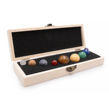 Coffret Sphères Planètes en Pierres Naturelles – 9 Minéraux - univers tibet