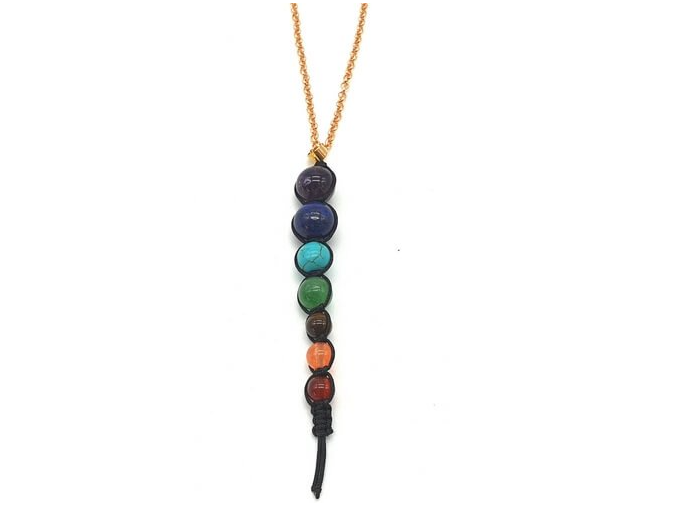 Collier Cuivre 7 Chakras – Équilibre et Harmonie des Énergies - univers tibet