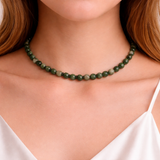 Collier Forêt Intérieure – Agate Mousse - univers tibet