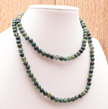 Collier Forêt Intérieure – Agate Mousse - Univers tibet