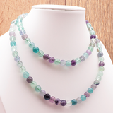 Collier Harmonie Cristalline – Fluorine Multicolore - Univers Tibet