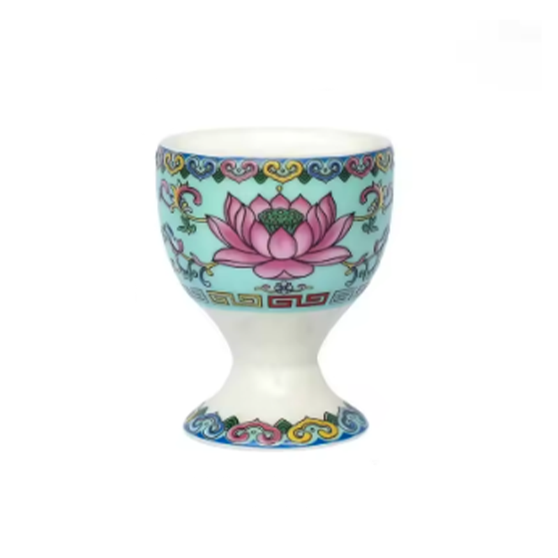Coupes d'Offrandes Bouddhistes Lotus Sacré - Lot de 3 Bleu - Univers Tibet