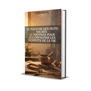 Couverture du guide Le Pouvoir des mots sacrés, 21 mantras pour accompagner les moments de la vie