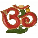 Décor Mural OM en Bois Peint - Univers Tibet