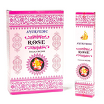 Encens Ayurvédique Premium Masala – Rose (lot de 6 boîtes) - univers tibet