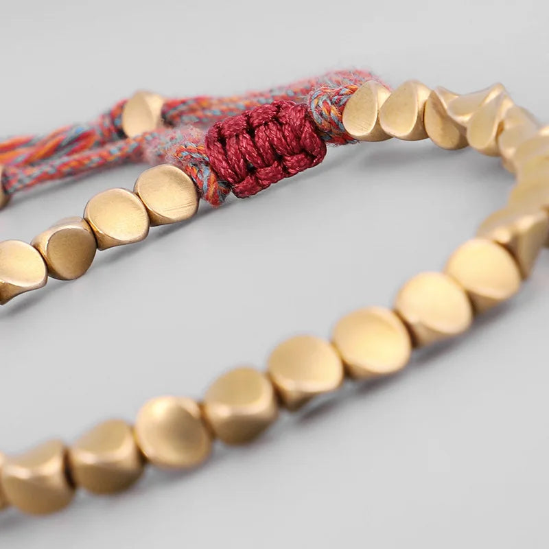 Glücksarmband mit Kupferperlen