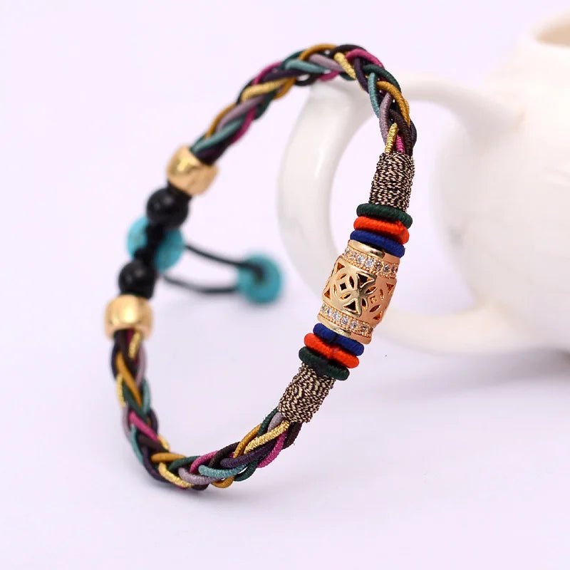 Bracelet Bouddhiste Porte Bonheur 8 Brins
