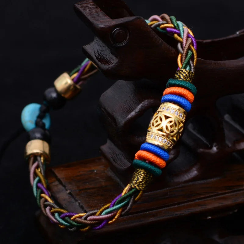 Bracelet Bouddhiste Porte Bonheur 8 Brins