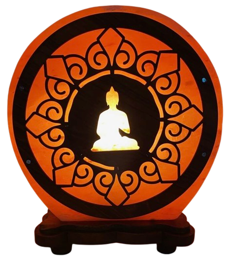 Buddha-Kerzenhalter mit Salz - Tibetwelt