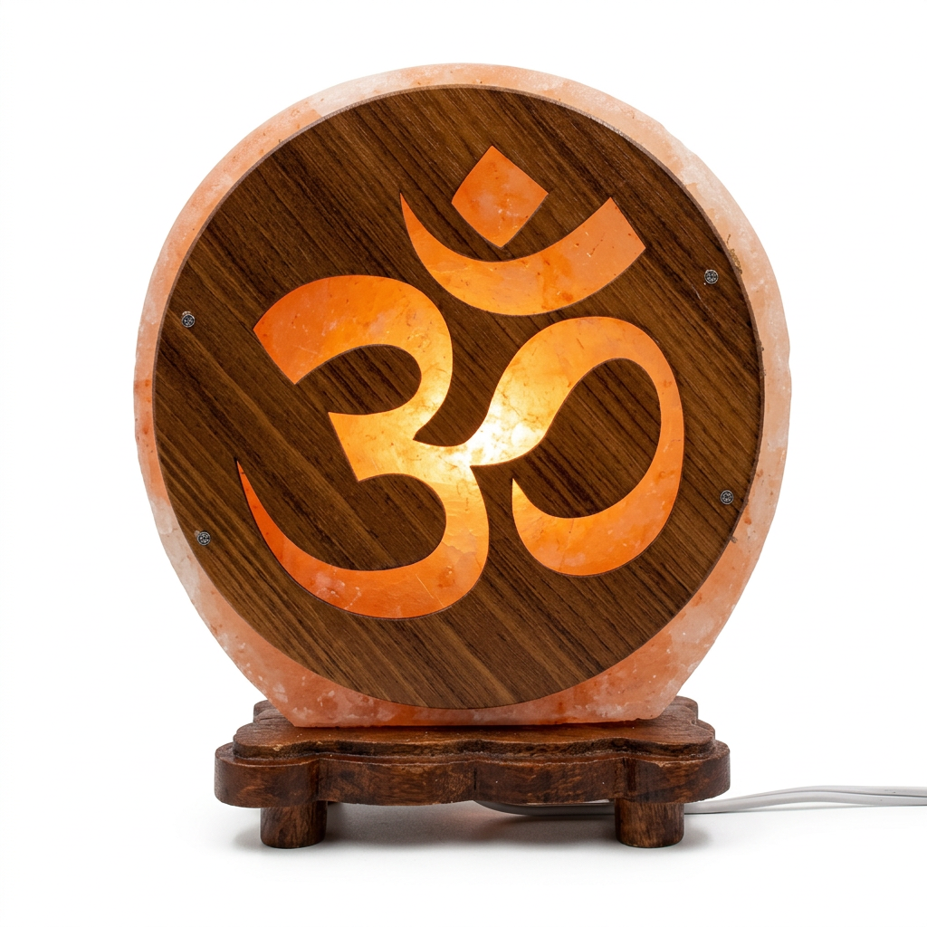 Lampe de sel OM – Lumière d’Harmonie – 5 kg - univers tibet