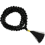 Mala 108 Perles en Tourmaline Noire Qualité AA - Univers Tibet